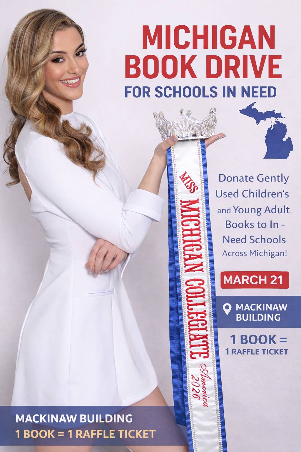 Michigan Book Drive Flyer